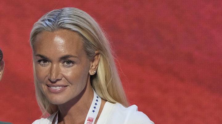 Jul 17, 2024: Donald Trump Jr.’s former wife Vanessa Trump seen on stage during the third day of the Republican National Convention. Jul 17, 2024: Donald Trump Jr.’s former wife Vanessa Trump seen on stage during the third day of the Republican National Convention.