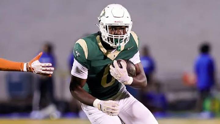 Myson Johnson-Cook ran for over 900 yards Class 6A DeSoto in Texas as a sophomore at Class 6A in DeSoto before transferring to East St. Louis last year and leading the Flyers with 1,341 yards and 20 touchdowns.