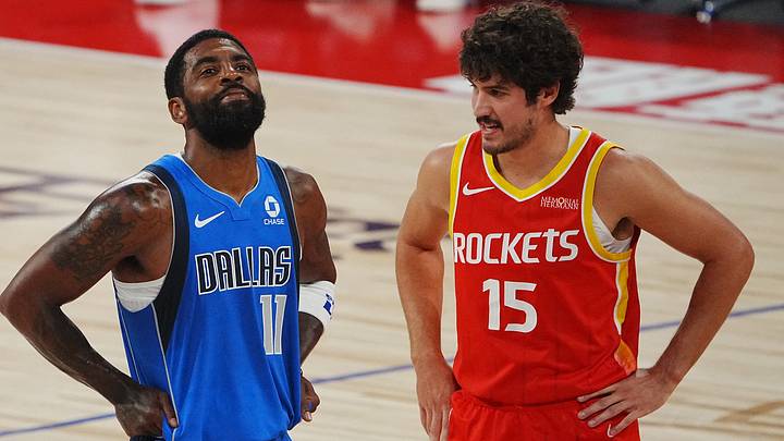 Basketball - NBA - Preseason - China Games 2026 - Houston Rockets v Dallas Mavericks - The Venetian Arena, Macao, China - October 11, 2026 Houston Rockets' Reed Sheppard and Dallas Mavericks' Kyrie Irving REUTERS/Lam Yik Basketball - NBA - Preseason - China Games 2026 - Houston Rockets v Dallas Mavericks - The Venetian Arena, Macao, China - October 11, 2026 Houston Rockets' Reed Sheppard and Dallas Mavericks' Kyrie Irving REUTERS/Lam Yik