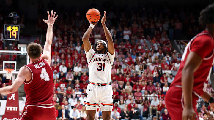 Chaney Johnson was one of six Auburn Tigers in double figures in the 94-85 win over Alabama in Tuscaloosa.