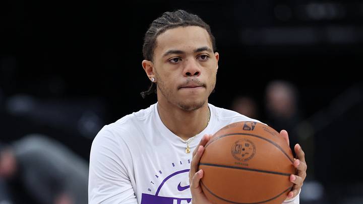 Feb 12, 2026; Salt Lake City, Utah, USA; Utah Jazz guard Keyonte George (3) warms up before a game against the Portland Trail Blazers at Delta Center. Mandatory Credit: Rob Gray-Imagn Images Feb 12, 2026; Salt Lake City, Utah, USA; Utah Jazz guard Keyonte George (3) warms up before a game against the Portland Trail Blazers at Delta Center. Mandatory Credit: Rob Gray-Imagn Images