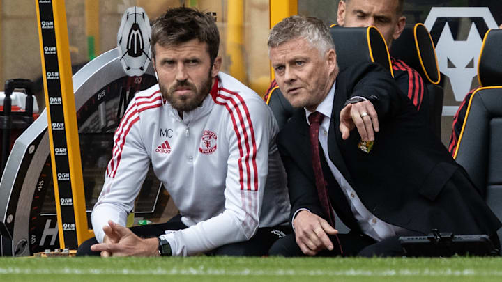 Michael Carrick (left) and Ole Gunnar Solskjær are in the running. Michael Carrick (left) and Ole Gunnar Solskjær are in the running.