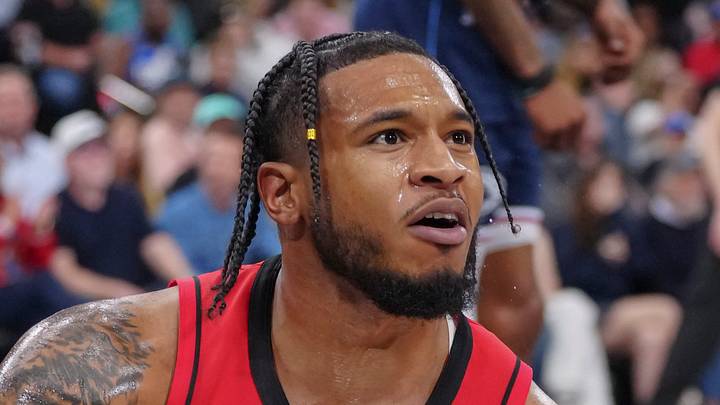 Houston Rockets guard Cam Whitmore (7) reacts after missing a shot against the Los Angeles Clippers in the second half at Intuit Dome on Apr 9, 2025. Houston Rockets guard Cam Whitmore (7) reacts after missing a shot against the Los Angeles Clippers in the second half at Intuit Dome on Apr 9, 2025.
