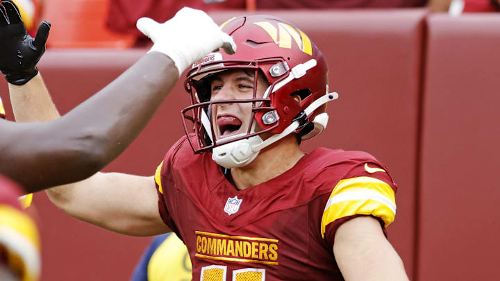 Washington Commanders wide receiver Luke McCaffrey 