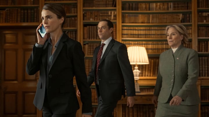 The Diplomat. (L to R) Keri Russell as Kate Wyler, Penny Downie as Frances Munning in episode 301 of The Diplomat