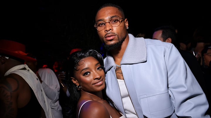 Simone Biles and Jonathan Owens 