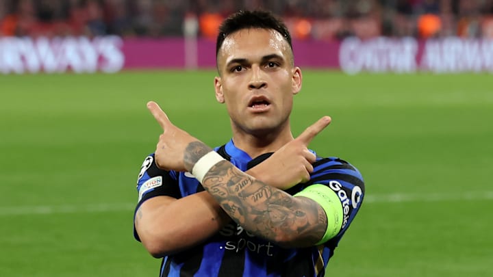 Lautaro Martinez a inscrit un magnifique but de l'extérieur du pied.