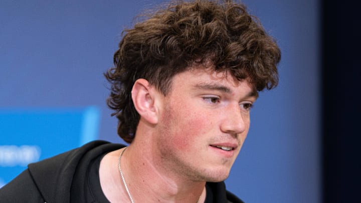 Penn State quarterback Drew Allar (QB02). Mandatory Credit: Jacob Musselman-Imagn Images