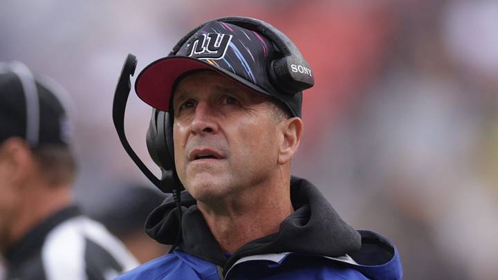 New York Giants - head coach John Harbaugh