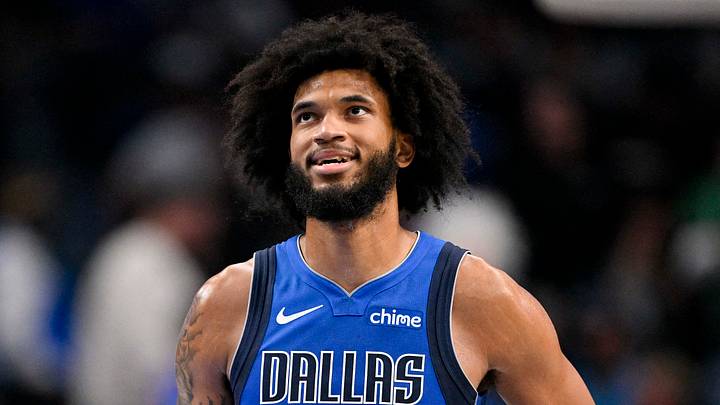 Feb 26, 2026; Dallas, Texas, USA; Dallas Mavericks forward Marvin Bagley III (35) walks back on the court during the second quarter against the Sacramento Kings at the American Airlines Center. Mandatory Credit: Jerome Miron-Imagn Images Feb 26, 2026; Dallas, Texas, USA; Dallas Mavericks forward Marvin Bagley III (35) walks back on the court during the second quarter against the Sacramento Kings at the American Airlines Center. Mandatory Credit: Jerome Miron-Imagn Images