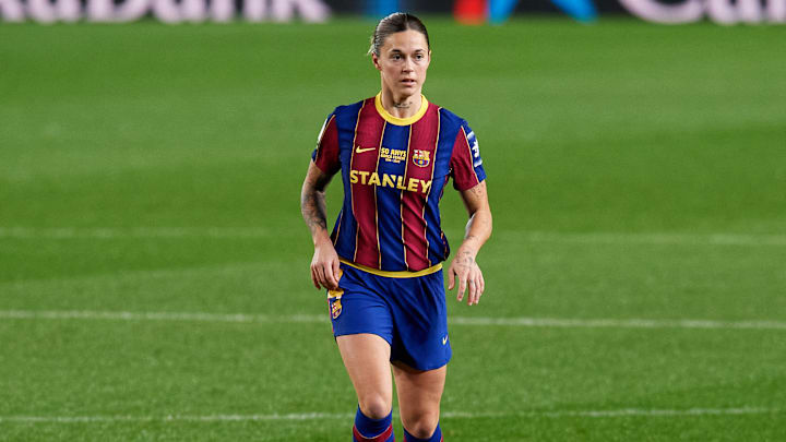 La defensora Mapi León juega en el FC Barcelona desde el 2017 