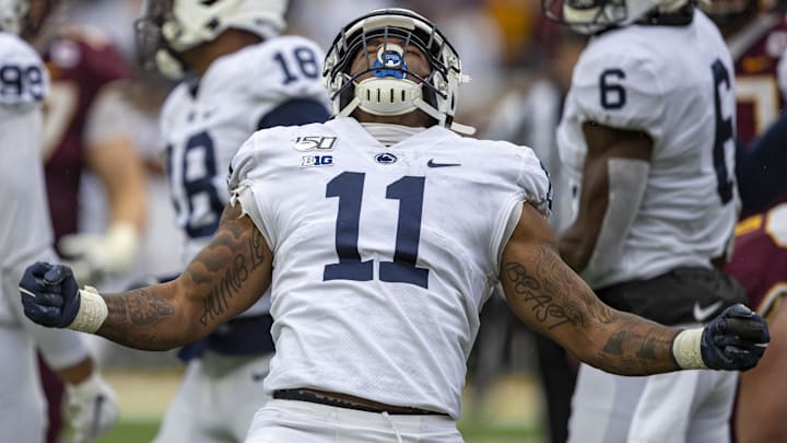 Penn State Nittany Lions linebacker Micah Parsons (11) Penn State Nittany Lions linebacker Micah Parsons (11)