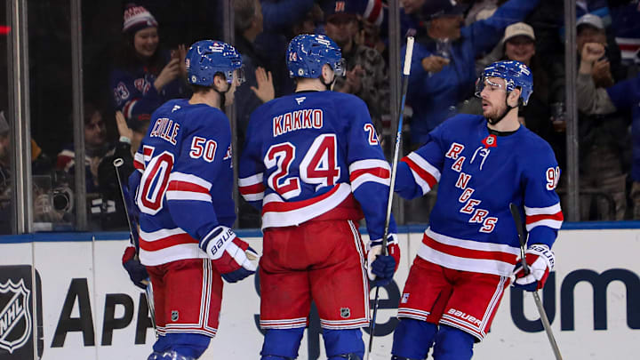 Kakko has just four goals in 29 games for the Rangers this season.