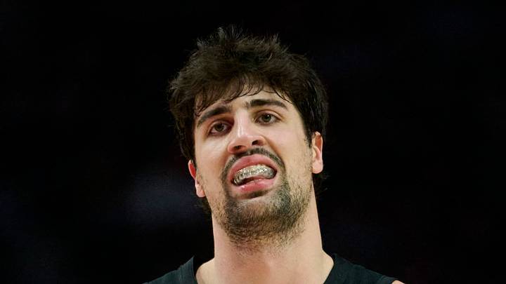 Portland Trail Blazers forward Deni Avdija reacts to a play during the second half against the Dallas Mavericks. Portland Trail Blazers forward Deni Avdija reacts to a play during the second half against the Dallas Mavericks.