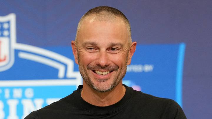 Las Vegas Raiders general manager John Spytek speaks at the 2026 NFL Scouting Combine. Las Vegas Raiders general manager John Spytek speaks at the 2026 NFL Scouting Combine.