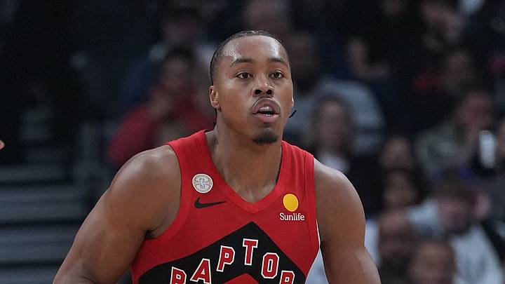 Toronto Raptors forward Scottie Barnes dribbles against the Chicago Bulls Toronto Raptors forward Scottie Barnes dribbles against the Chicago Bulls