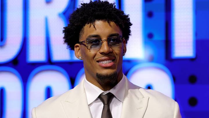 Jun 23, 2026; New York, NY, USA; Draft prospect Yaxel Lendeborg poses for photos on the red carpet before the 2026 NBA draft at Barclays Center. Mandatory Credit: Brad Penner-Imagn Images Jun 23, 2026; New York, NY, USA; Draft prospect Yaxel Lendeborg poses for photos on the red carpet before the 2026 NBA draft at Barclays Center. Mandatory Credit: Brad Penner-Imagn Images