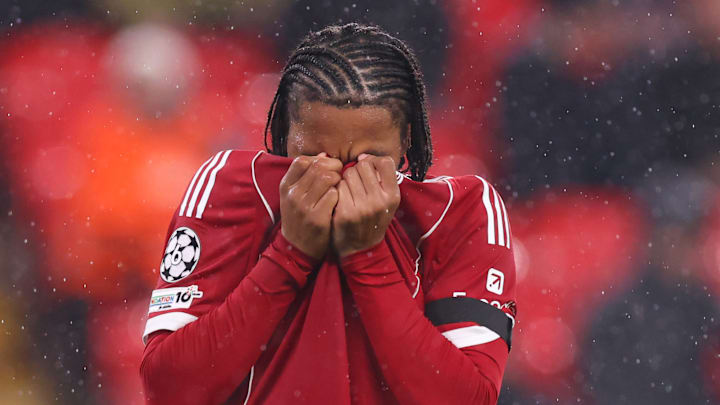 Rio Ngumoha après l'élimination de Liverpool en Ligue des Champions.