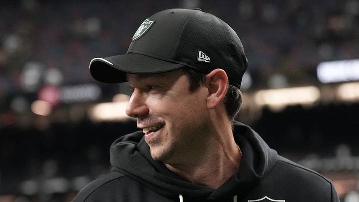 Sep 27, 2026; New Orleans, Louisiana, USA; Las Vegas Raiders head coach Klint Kubiak and quarterbacks coach Mike Sullivan celebreate after defeating the Las Vegas Raiders at Caesars Superdome. Mandatory Credit: Matthew Hinton-Imagn Images Sep 27, 2026; New Orleans, Louisiana, USA; Las Vegas Raiders head coach Klint Kubiak and quarterbacks coach Mike Sullivan celebreate after defeating the Las Vegas Raiders at Caesars Superdome. Mandatory Credit: Matthew Hinton-Imagn Images