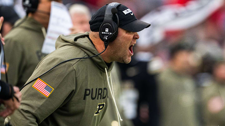 Purdue Boilermakers head coach Barry Odom