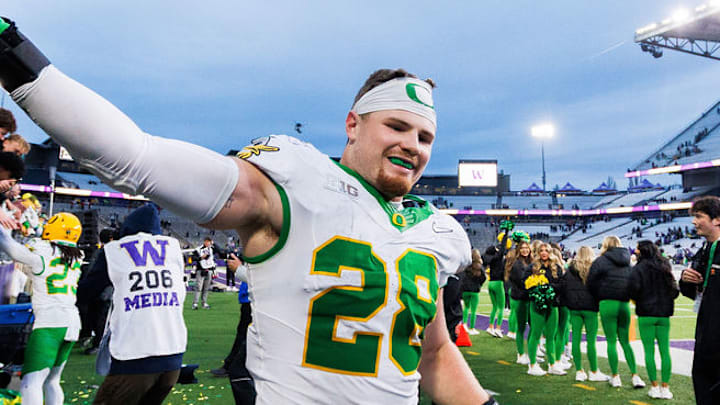 Oregon Ducks Washington Huskies dan lanning rivalry college football playoff bryce boettcher dillon thieneman t shirt defense