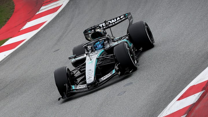 George Russell, Mercedes, 2026 F1 pre-season test