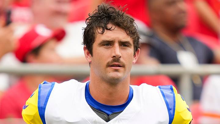 Los Angeles Rams quarterback Stetson Bennett. Los Angeles Rams quarterback Stetson Bennett.