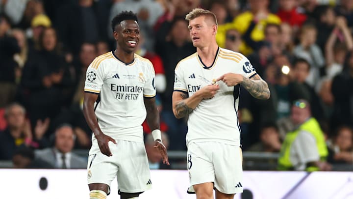 Vinicius Junior und Toni Kroos spielten lange Zeit gemeinsam für Real Madrid