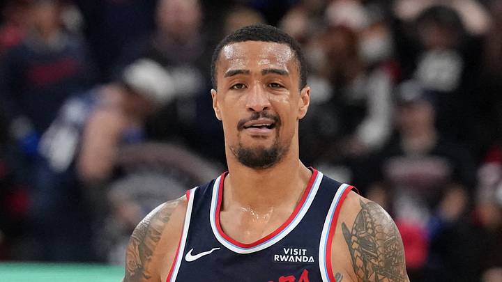 Jan 5, 2026; Inglewood, California, USA; LA Clippers forward John Collins (20) reacts against the Golden State Warriors in the second half at Intuit Dome. Mandatory Credit: Kirby Lee-Imagn Images Jan 5, 2026; Inglewood, California, USA; LA Clippers forward John Collins (20) reacts against the Golden State Warriors in the second half at Intuit Dome. Mandatory Credit: Kirby Lee-Imagn Images