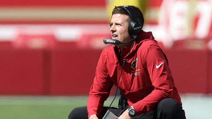 Sep 27, 2026; Santa Clara, California, USA;  Arizona Cardinals head coach Mike LaFleur in the second quarter against the San Francisco 49ers at Levi's Stadium.  Mandatory Credit: Sergio Estrada-Imagn Images