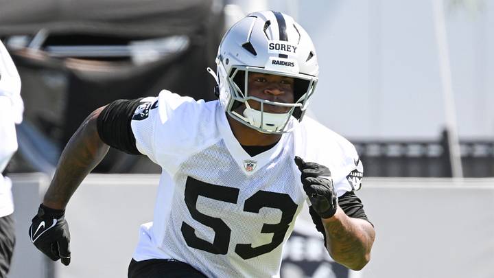 Las Vegas Raiders LB Xavian Sorey Jr. Las Vegas Raiders LB Xavian Sorey Jr.