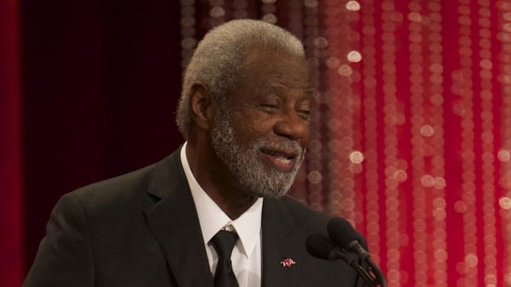 1994 NCAA National Champion coach Nolan Richardson during the 2014 Naismith Memorial Basketball Hall of Fame Enshrinement Ceremony at Springfield Symphony Hall on Aug. 8, 2014, in Springfield, Mass.