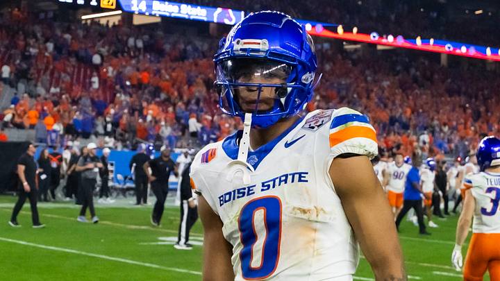 Boise State Broncos safety Ty Benefield (0) against the Penn State Nittany Lions during the Fiesta Bowl at State Farm Stadium. Boise State Broncos safety Ty Benefield (0) against the Penn State Nittany Lions during the Fiesta Bowl at State Farm Stadium.