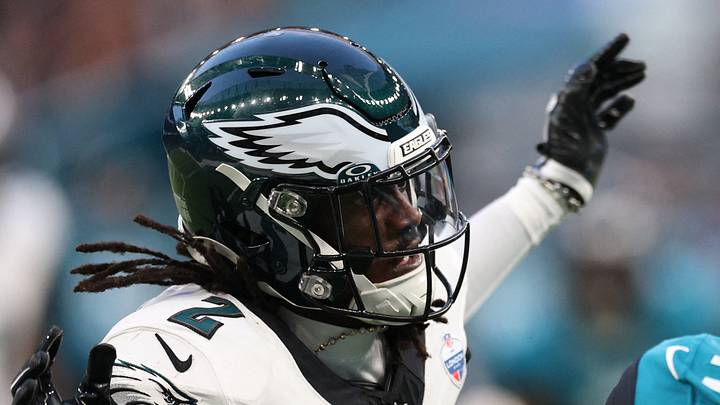 Philadelphia Eagles cornerback Riq Woolen (2). Philadelphia Eagles cornerback Riq Woolen (2).