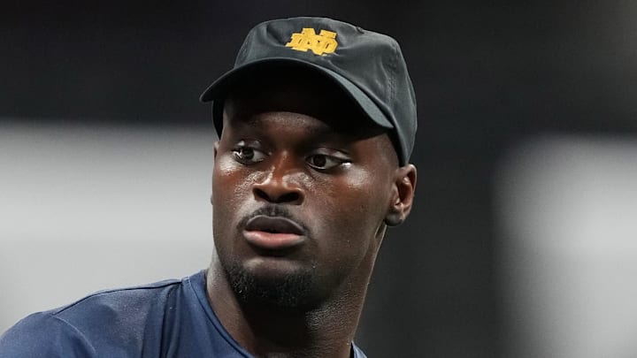 Notre Dame Fighting Irish running back Jeremiyah Love Notre Dame Fighting Irish running back Jeremiyah Love