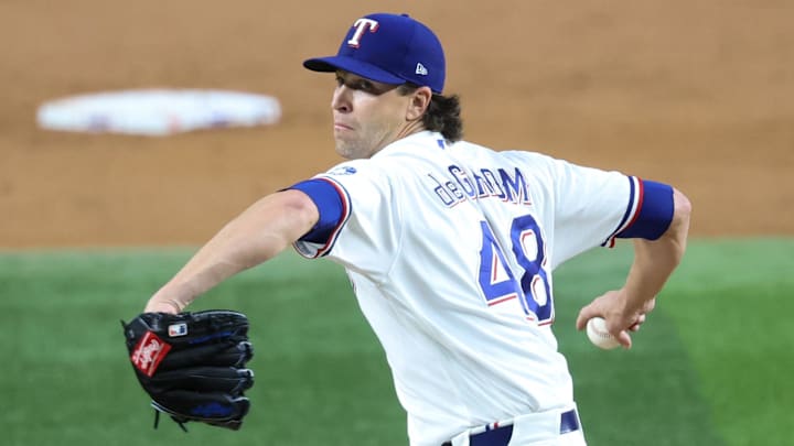 Texas Rangers pitcher Jacob deGrom.
