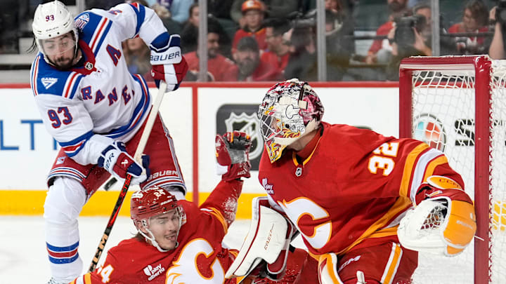 New York Rangers v Calgary Flames New York Rangers v Calgary Flames