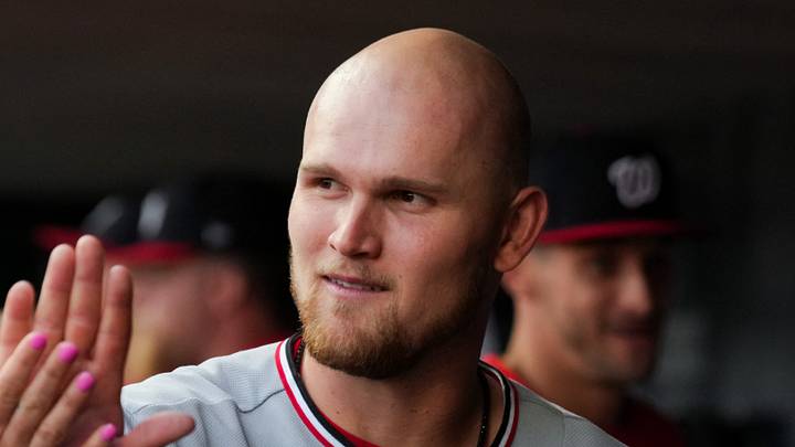 Former Washington Nationals first baseman Curtis Mead (45).
