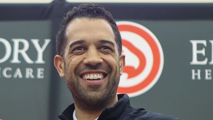 Atlanta Hawks general manager Landry Fields poses for a photo.