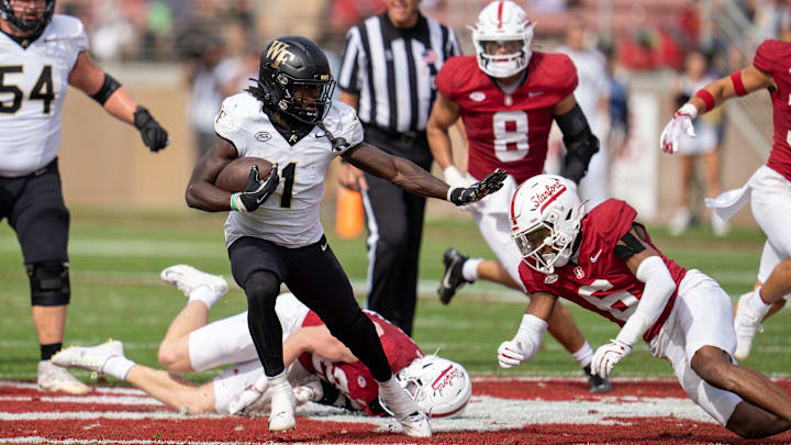Wake Forest running back Demond Claiborne 
