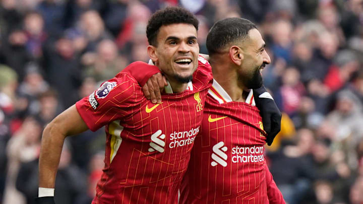 Luis Diaz and Mohamed Salah were Liverpool's goalscorers