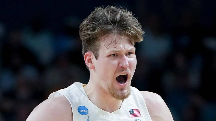 Mar 19, 2026; Greenville, SC, USA; North Carolina Tar Heels center Henri Veesaar (13) celebrates after a play against the VCU Rams in the first half of a first round game of the men's 2026 NCAA Tournament at Bon Secours Wellness Arena. Mandatory Credit: Bob Donnan-Imagn Images Mar 19, 2026; Greenville, SC, USA; North Carolina Tar Heels center Henri Veesaar (13) celebrates after a play against the VCU Rams in the first half of a first round game of the men's 2026 NCAA Tournament at Bon Secours Wellness Arena. Mandatory Credit: Bob Donnan-Imagn Images