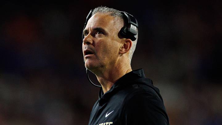 Nov 29, 2025; Gainesville, Florida, USA; Florida State Seminoles head coach Mike Norvell looks on against the Florida Gators during the second half at Ben Hill Griffin Stadium. Mandatory Credit: Matt Pendleton-Imagn Images Nov 29, 2025; Gainesville, Florida, USA; Florida State Seminoles head coach Mike Norvell looks on against the Florida Gators during the second half at Ben Hill Griffin Stadium. Mandatory Credit: Matt Pendleton-Imagn Images