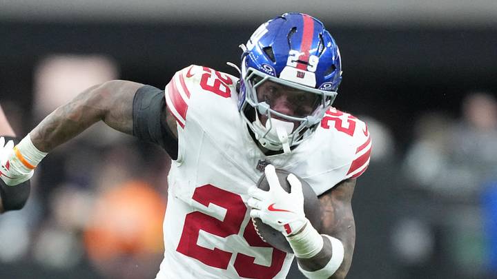 New York Giants running back Tyrone Tracy Jr. New York Giants running back Tyrone Tracy Jr.