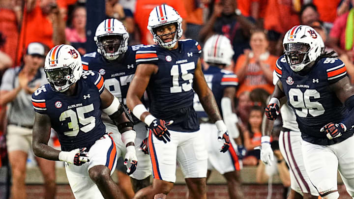 Auburn Tigers defensive end Keldric Faulk will lead a talented and deep defense in 2025.