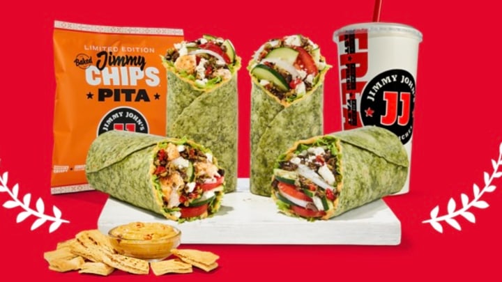 Jimmy John's Mediterranean Lineup. Image courtesy Jimmy John's