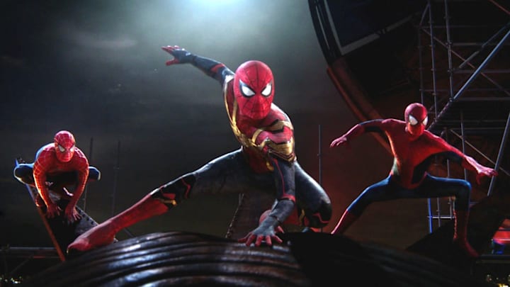 Spider-Man from the multiverse in Columbia Pictures SPIDER-MAN: NO WAY HOME.