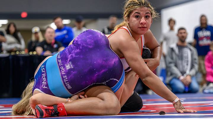 Maryland's Taina Fernandez (top) became the first wrestler, boy or girls, to win five Super 32 titles, with her championship at 2026 Super 32 at Greensboro Coliseum in Greensboro, NC, on Sunday, October 25, 2026. Maryland's Taina Fernandez (top) became the first wrestler, boy or girls, to win five Super 32 titles, with her championship at 2026 Super 32 at Greensboro Coliseum in Greensboro, NC, on Sunday, October 25, 2026.