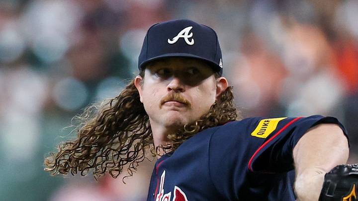 Sep 19, 2026; Houston, Texas, USA;  Atlanta Braves starting pitcher Grant Holmes (66) pitches against the Houston Astros in the first inning at Daikin Park.  Mandatory Credit: Thomas Shea-Imagn Images