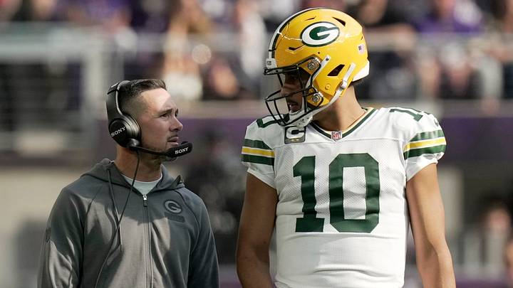 Green Bay Packers head coach Matt LaFleur and quarterback Jordan Love 